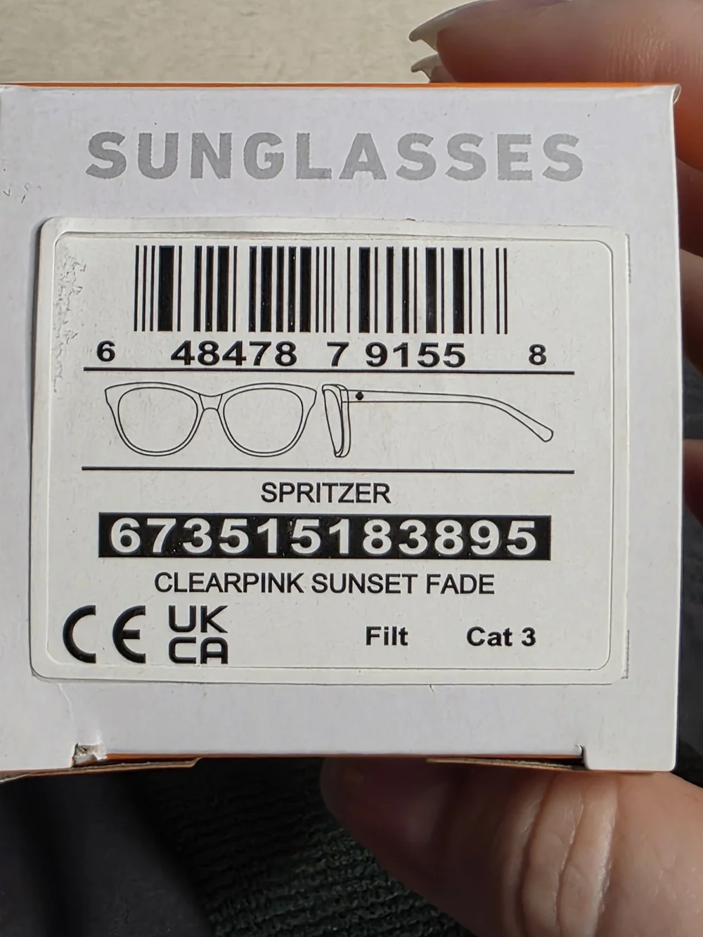 SPY+ Spritzer Clear Pink Sunset Fade Sunglasses – NWT Cloth Bag